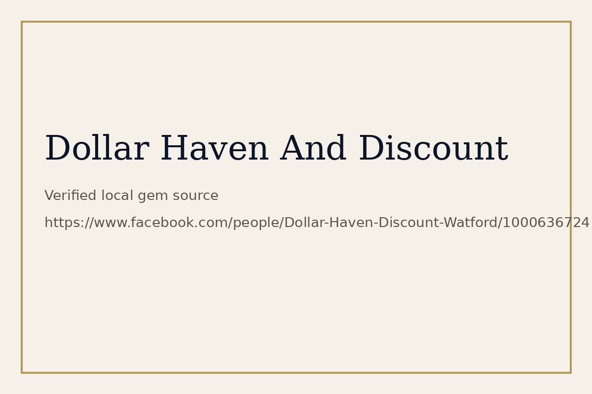Dollar Haven And Discount