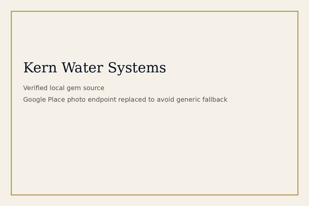 Kern Water Systems