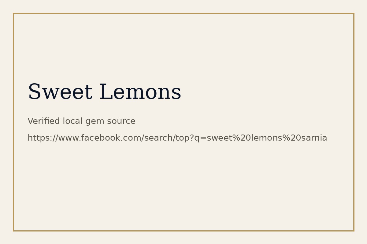 Sweet Lemons