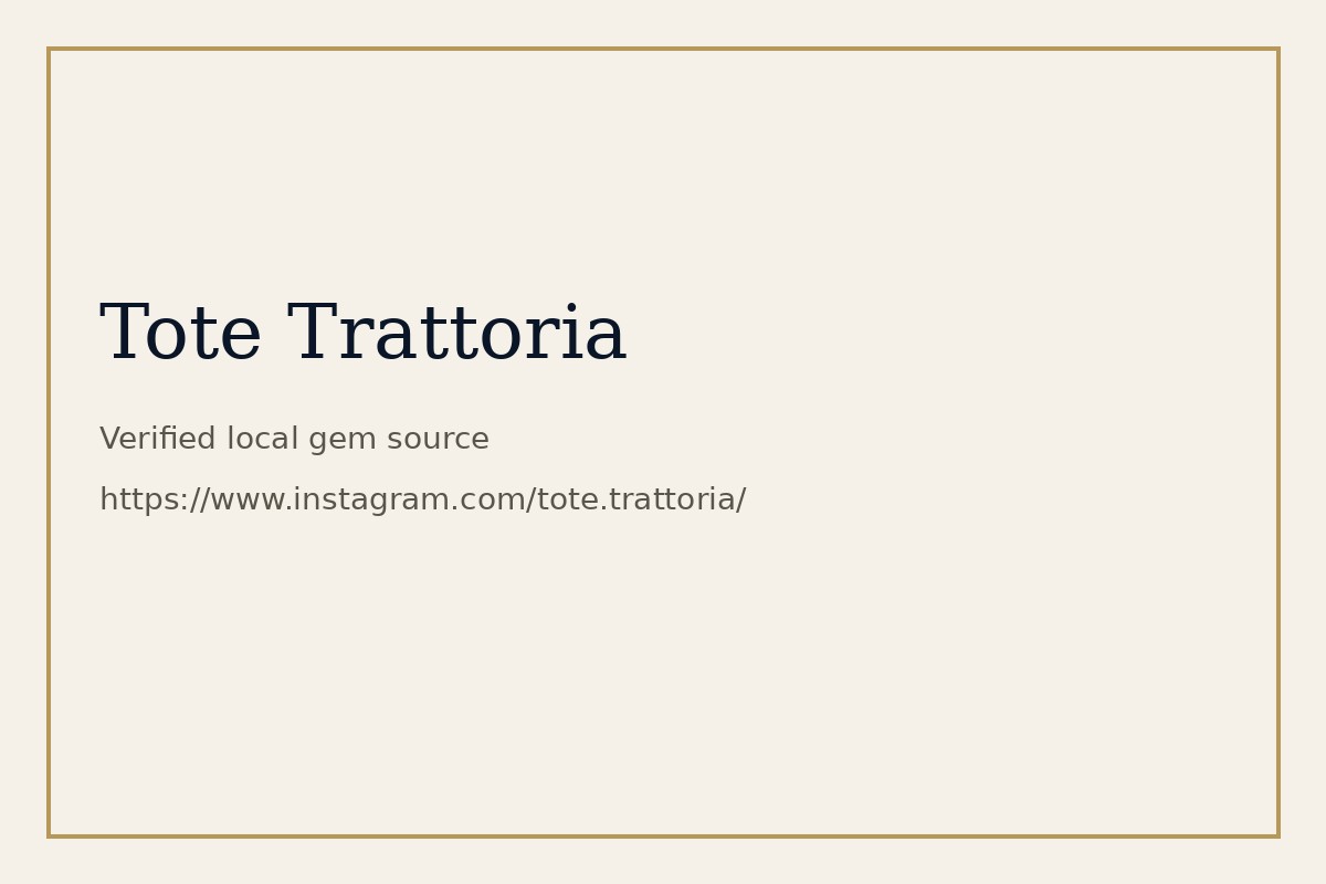 Tote Trattoria